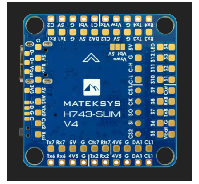 MATEK Політний контролер (FC) MATEK H743-SLIM-V4 (H743SLIMV4)