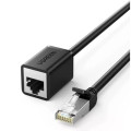 Патч-корд 1м, F/UTP Cat 6 Ethernet RJ45 Extension Male/Female Patch Cords NW112 Black UGREEN (11279)