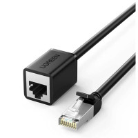 Патч-корд 2м, F/UTP Cat 6 Ethernet RJ45 Extension Male/Female Patch Cords NW112 Black UGREEN (11281)
