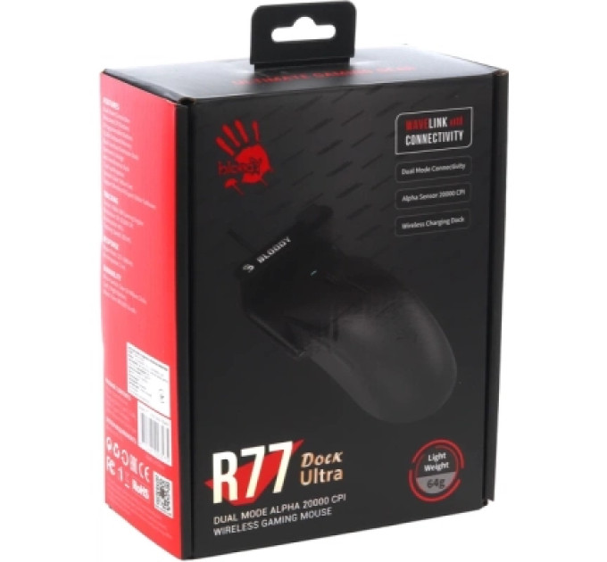 A4Tech Мишка A4Tech Bloody R77 Ultra Wireless Dock Black (4711421003575)
