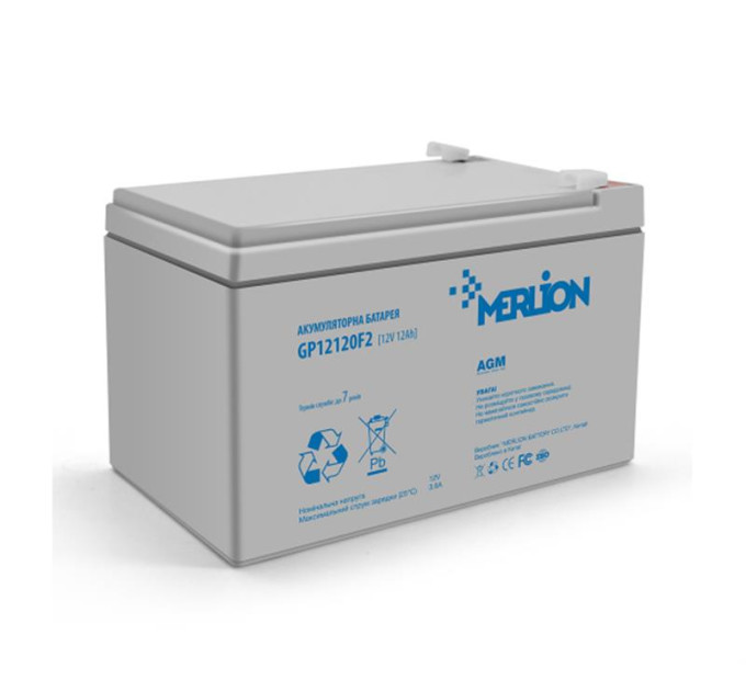 Акумуляторна батарея Merlion 12V 12AH (GP12120F2/06011) AGM