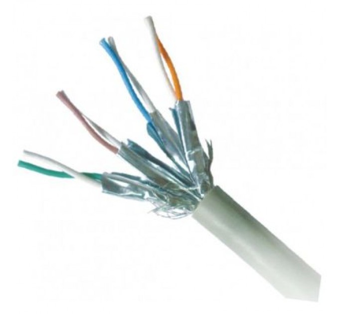Патч-корд 1м S/FTP Cat 6A CU LSZH blue Cablexpert (PP6A-LSZHCU-B-1M)