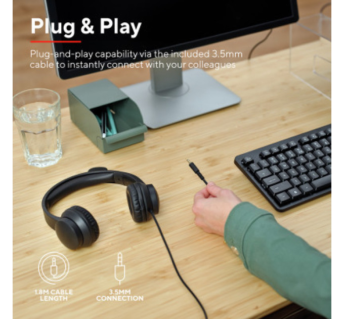 Навушники Trust Ayda PC 3.5mm Black (25087)