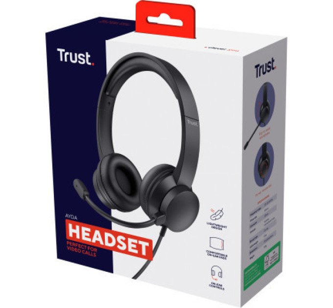 Навушники Trust Ayda PC 3.5mm Black (25087)