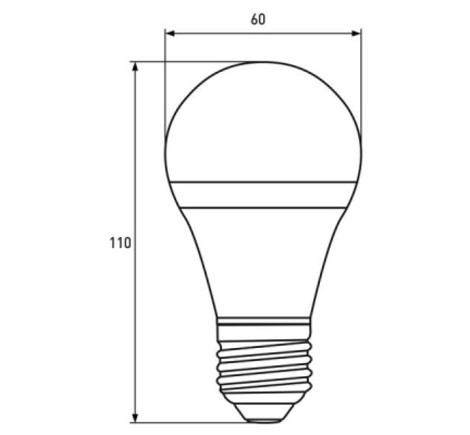 EUROELECTRIC Лампочка EUROELECTRIC LED А60 10W E27 4000K 220V (LED-A60-10274(EE))