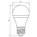 EUROELECTRIC Лампочка EUROELECTRIC LED А60 10W E27 4000K 220V (LED-A60-10274(EE))