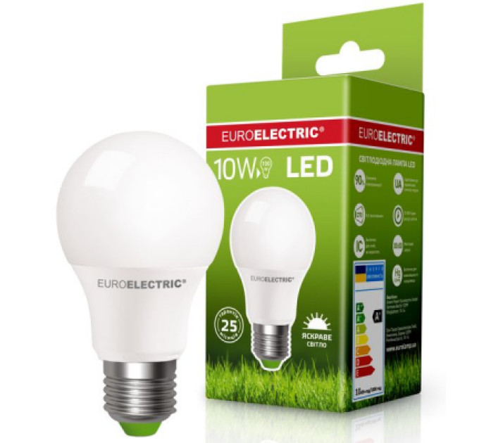 EUROELECTRIC Лампочка EUROELECTRIC LED А60 10W E27 4000K 220V (LED-A60-10274(EE))