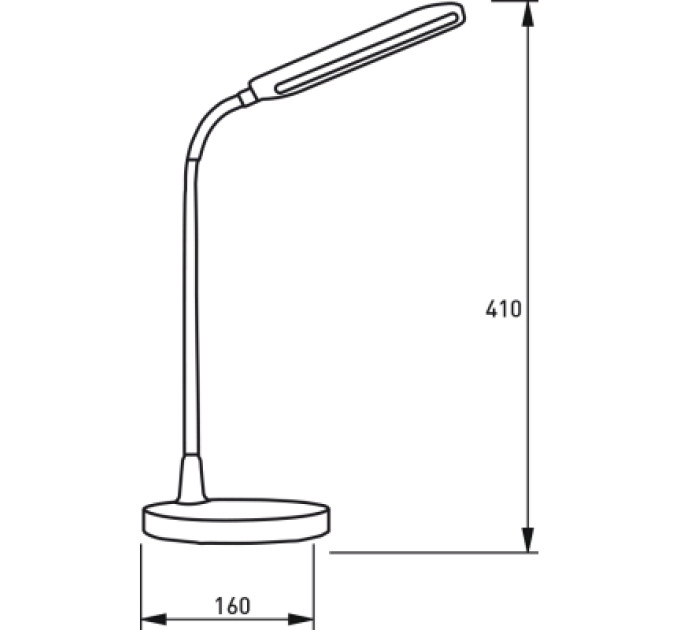 Eurolamp Настільна лампа Eurolamp LED 10W 350lm 4000K 1800mAh (LED-TLB-10W(white))