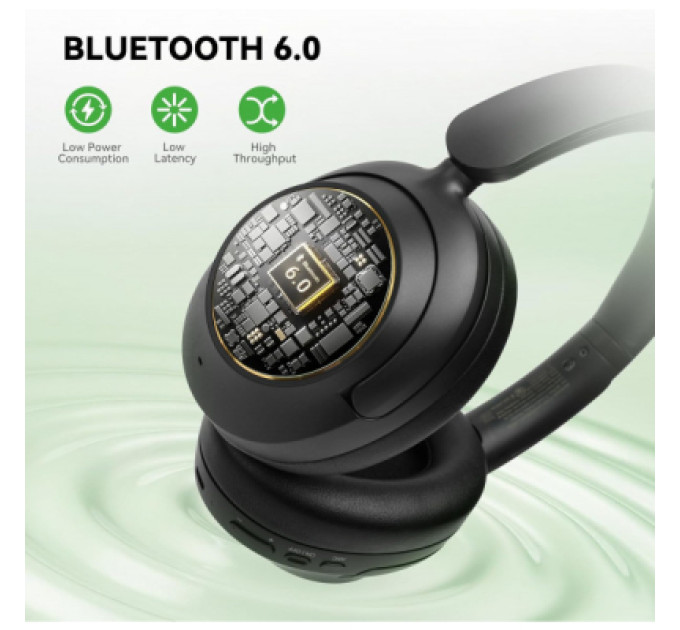 OneOdio Навушники OneOdio A6, Bluetooth + USB-C Hybrid ANC Black (A6 Black)