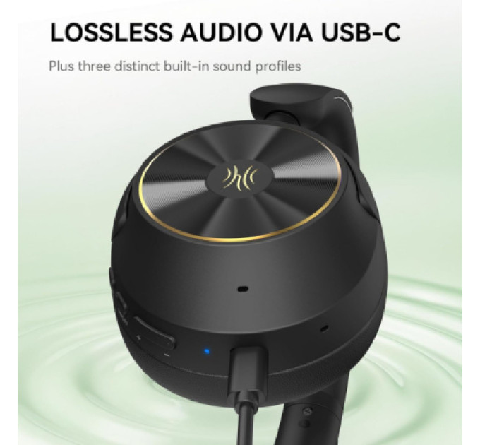 OneOdio Навушники OneOdio A6, Bluetooth + USB-C Hybrid ANC Black (A6 Black)