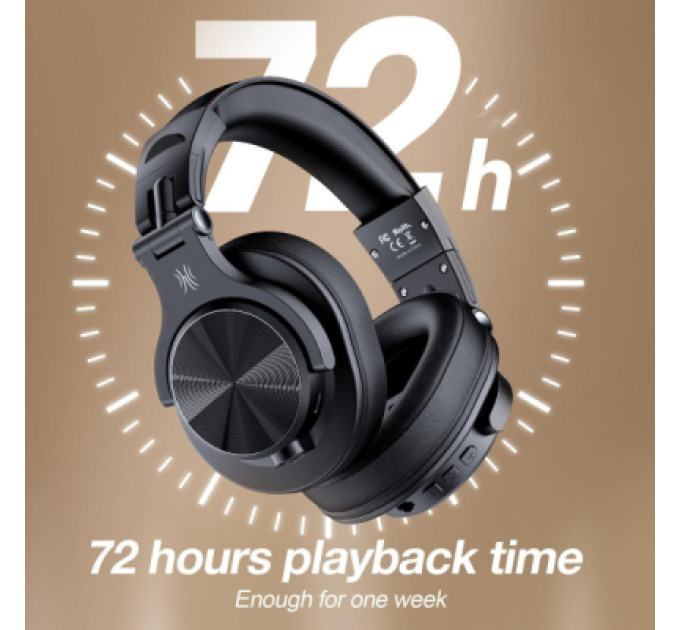 OneOdio Навушники OneOdio Fusion A70 Bluetooth+3,5мм/6,35мм Black (A70 Black)