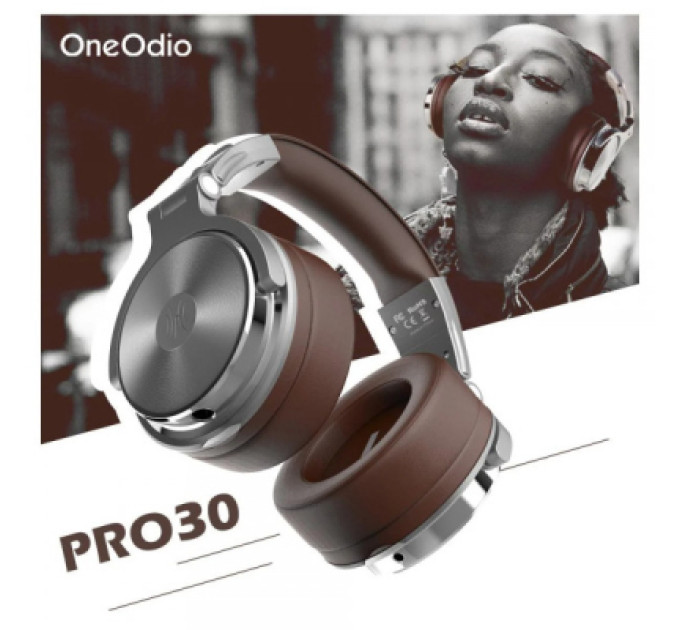 OneOdio Навушники OneOdio Pro 30 3,5мм/6,35мм Silver (Pro 30 Silver)
