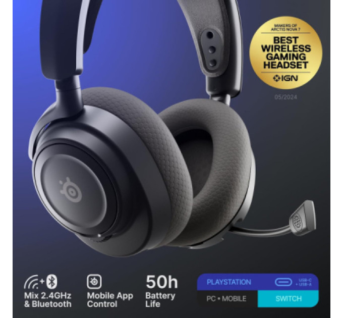 SteelSeries Навушники SteelSeries Arctis Nova 7P Gen 2 Wireless Black (61744)