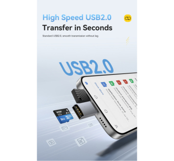 Essager Зчитувач флеш-карт Essager USB-C + USB-A to Micro SD black (EDKTF-QW0G-P)