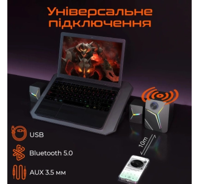 Meetion Акустична система Meetion SP2111 Black (MT-SP2111BT-A)