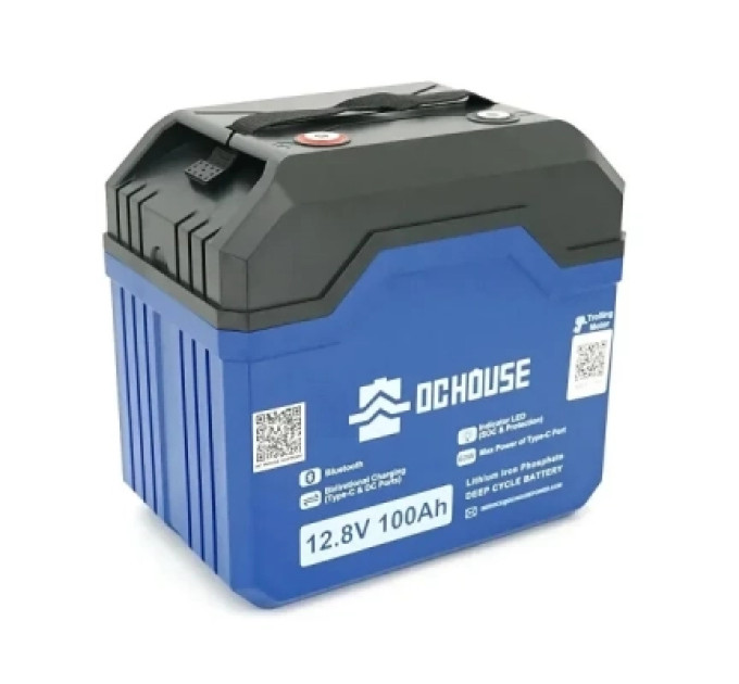 Eco-Worthy Батарея LiFePo4 Eco-Worthy 12,8V 100Ah, (50/100A) Bluetooth (DC HOUSE-12100B)