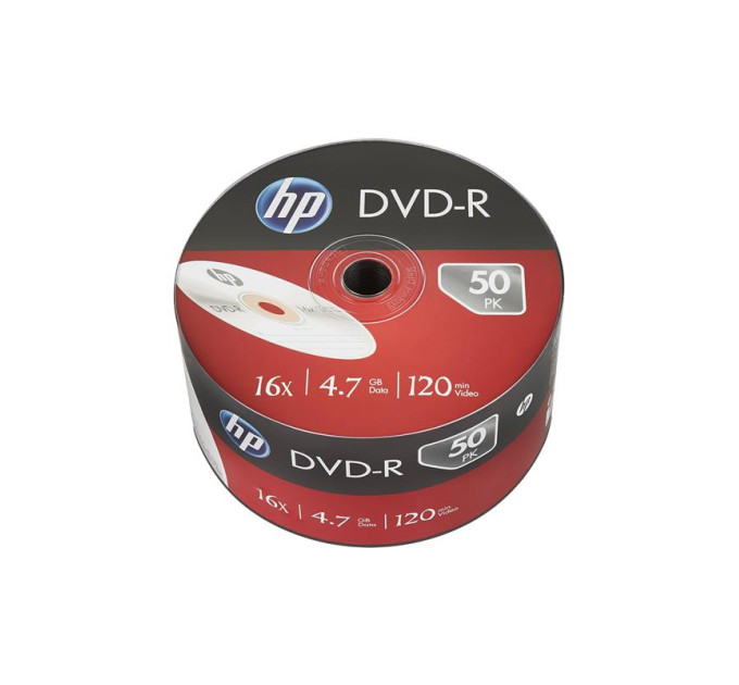 Диски  DVD-R НР 4.7Gb 16X  (Без шпінделя 50 шт)