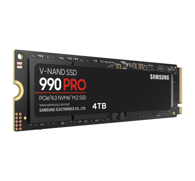 Samsung SSD-накопичувач  Samsung 990 Pro 2280 PCIe 4.0 x4 NVMe 2.0 (MZ-V9P4T0BW)
