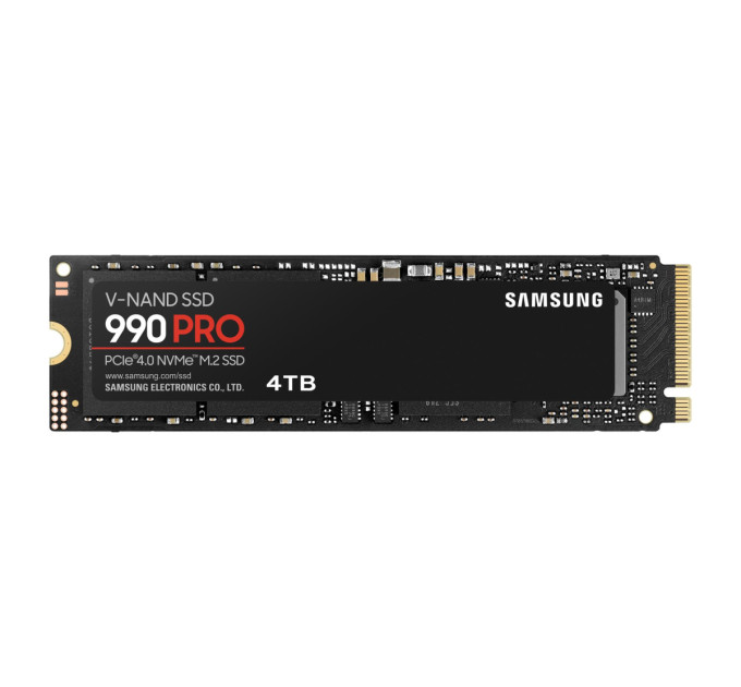 Samsung SSD-накопичувач  Samsung 990 Pro 2280 PCIe 4.0 x4 NVMe 2.0 (MZ-V9P4T0BW)