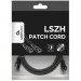 Cablexpert Патч-корд 1м S/FTP Cat 6A CU LSZH black Cablexpert (PP6A-LSZHCU-BK-1M)