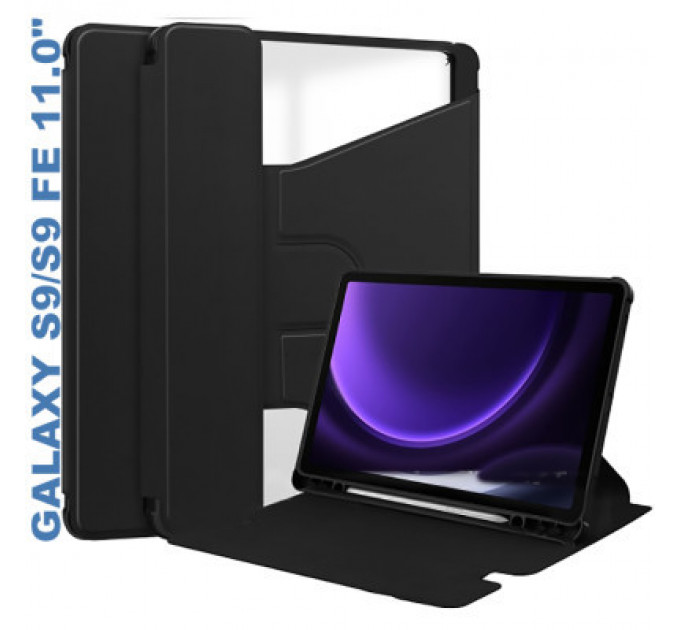 Чохол до планшета BeCover 360° Rotatable Samsung Tab S9 (SM-X710/SM-X716)/S9 FE (SM-X510/SM-X516B) 11.0" Black (710432)