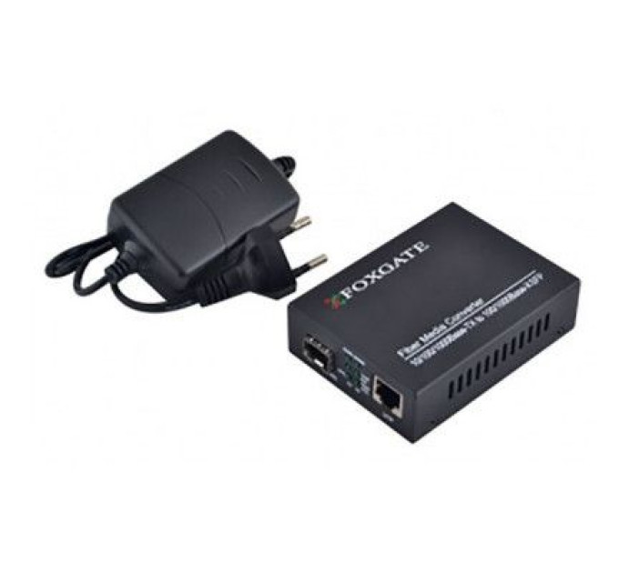 FoxGate Медіаконвертер FoxGate 10/100/1000Base-T RJ45 to 1000Base-SX/LX SFP slot (EC-SFP1000-FE/GE-LFP)