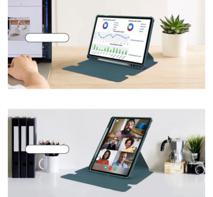 Чохол до планшета BeCover 360° Rotatable Samsung Tab S9 Plus (SM-X810/SM-X816)/S9 FE Plus (SM-X610/SM-X616) 12.4" Dark Gre (710400)