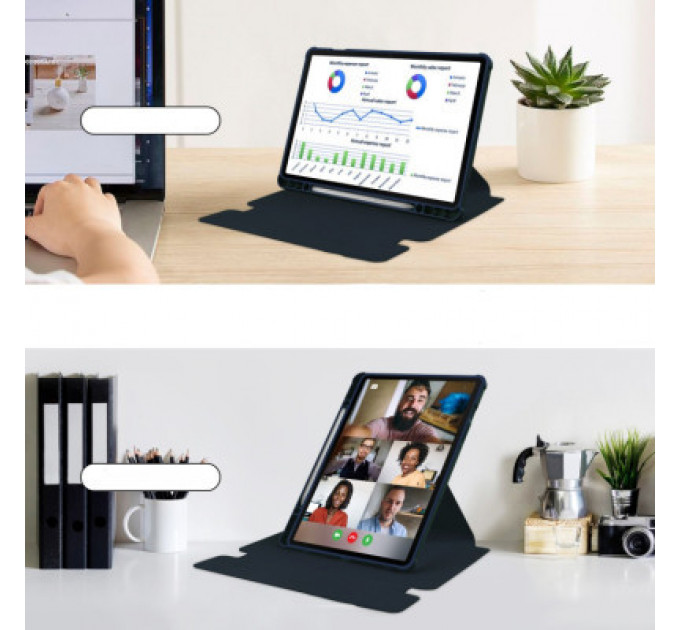 Чохол до планшета BeCover 360° Rotatable Samsung Tab S9 Plus (SM-X810/SM-X816)/S9 FE Plus (SM-X610/SM-X616) 12.4" Deep Blu (710399)