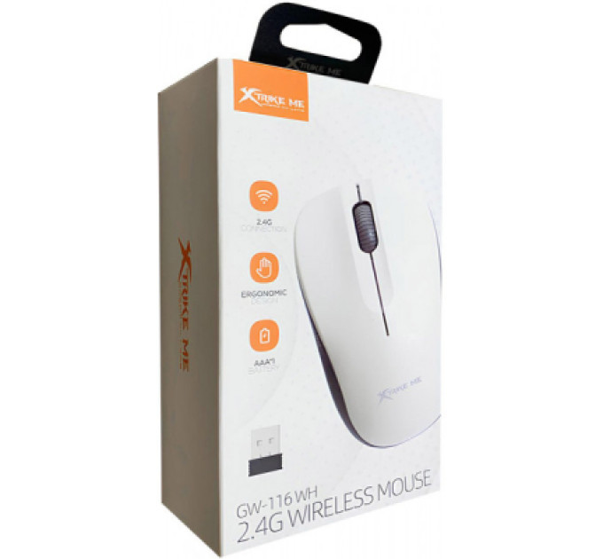 Мишка Xtrike ME GW-116 Wireless White (GW-116WH)