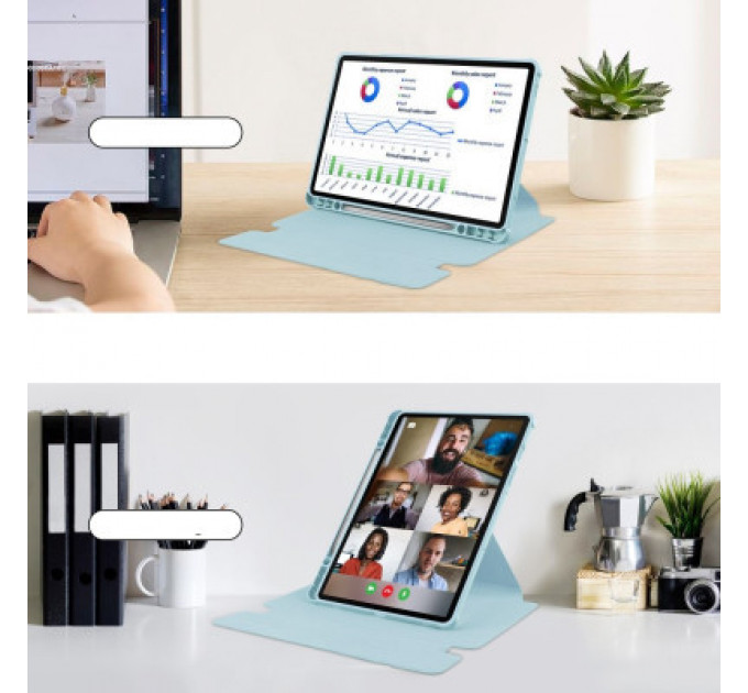 Чохол до планшета BeCover 360° Rotatable Samsung Tab S9 Plus (SM-X810/SM-X816)/S9 FE Plus (SM-X610/SM-X616) 12.4" Light Bl (710401)