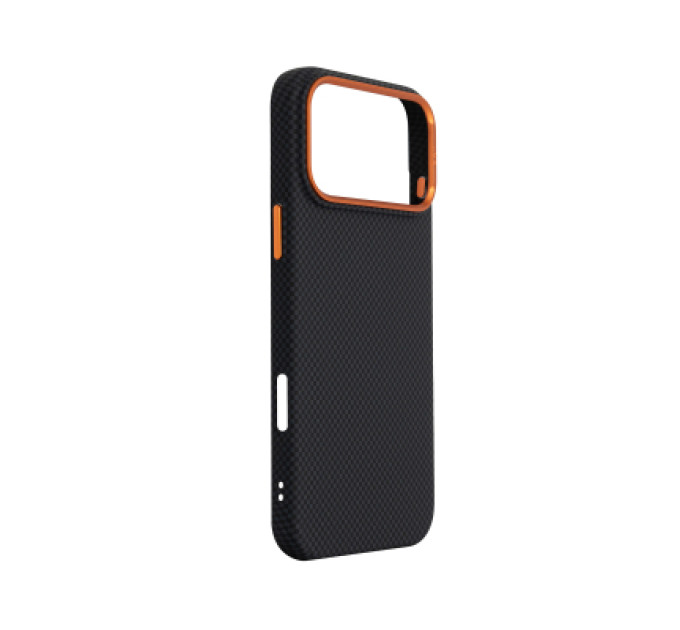 Armorstandart Чохол до мобільного телефона Armorstandart LikeCarbon2 SE MagCase Apple iPhone 17 Pro Max Kevlar Black Orange (ARM89165)