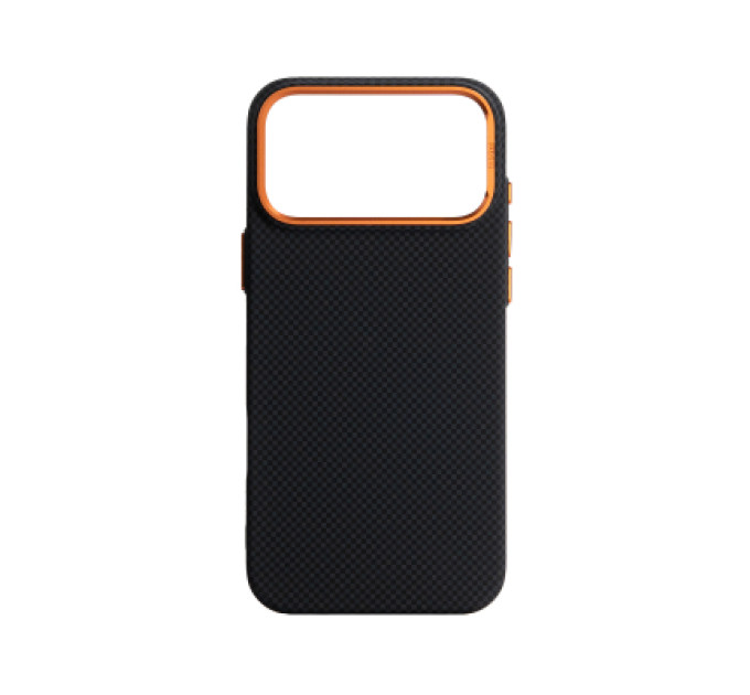 Armorstandart Чохол до мобільного телефона Armorstandart LikeCarbon2 SE MagCase Apple iPhone 17 Pro Max Kevlar Black Orange (ARM89165)