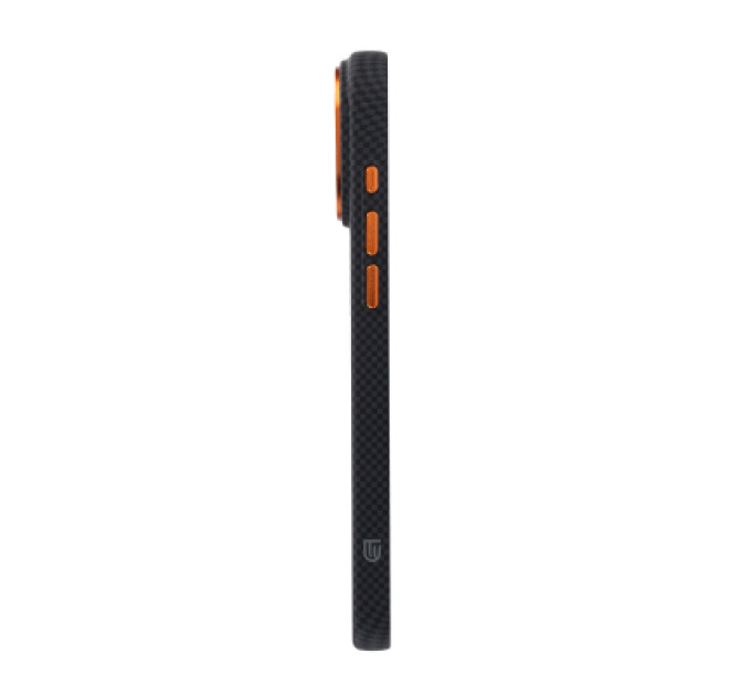 Armorstandart Чохол до мобільного телефона Armorstandart LikeCarbon2 SE MagCase Apple iPhone 17 Pro Max Kevlar Black Orange (ARM89165)