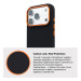 Armorstandart Чохол до мобільного телефона Armorstandart LikeCarbon2 SE MagCase Apple iPhone 17 Pro Max Kevlar Black Orange (ARM89165)