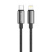 ColorWay Дата кабель USB-C to Lightning 2.0m PD30W zinc alloy braided black ColorWay (CW-CBPDCL099-BK)