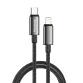 ColorWay Дата кабель USB-C to Lightning 2.0m PD30W zinc alloy braided black ColorWay (CW-CBPDCL099-BK)