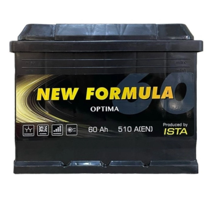 Акумулятор автомобільний NEW FORMULA Optima 60Ah (+/-) (510EN) (5601103252)