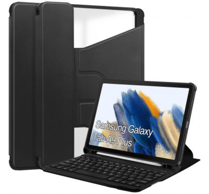Чохол до планшета BeCover Keyboard 360° Rotatable Samsung Tab A9 Plus SM-X210/SM-X215/SM-X216 11.0" Black (710329)