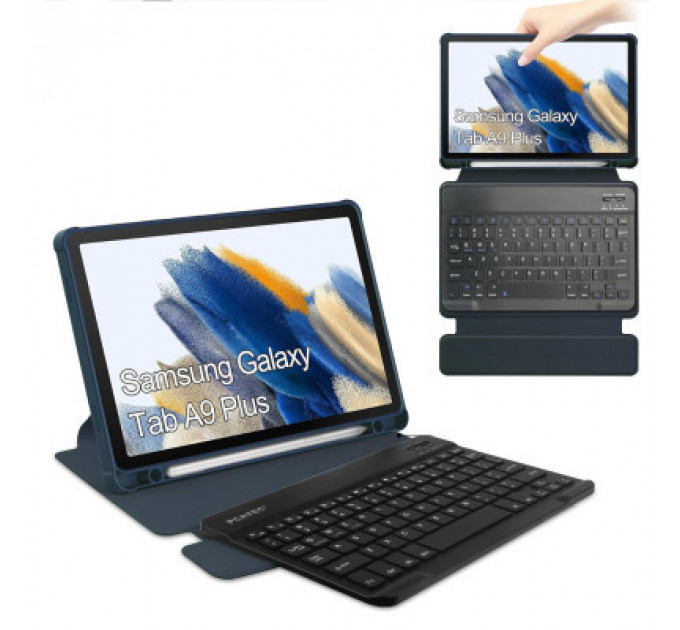 Чохол до планшета BeCover Keyboard 360° Rotatable Samsung Tab A9 Plus SM-X210/SM-X215/SM-X216 11.0" Deep Blue (710330)