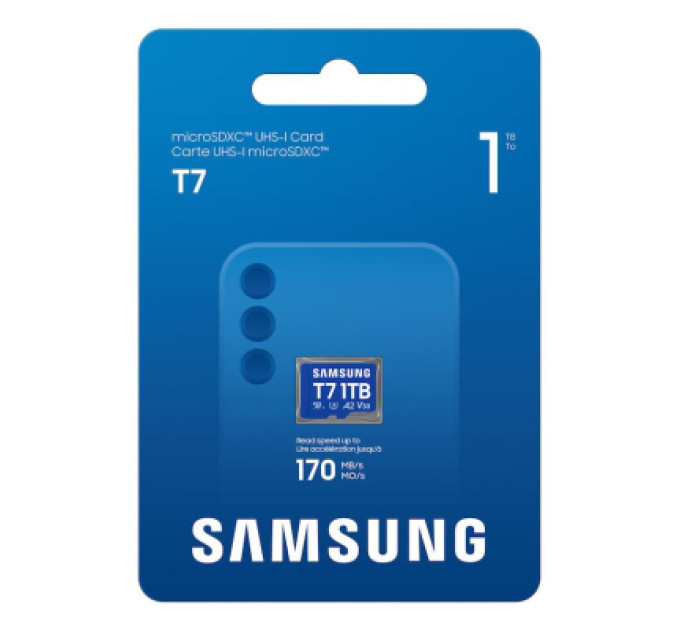 Samsung Карта пам'яті Samsung 1TB microSDXC class 10 UHS-I U3 V30 A2 T7 (MB-MB1T0T/WW)