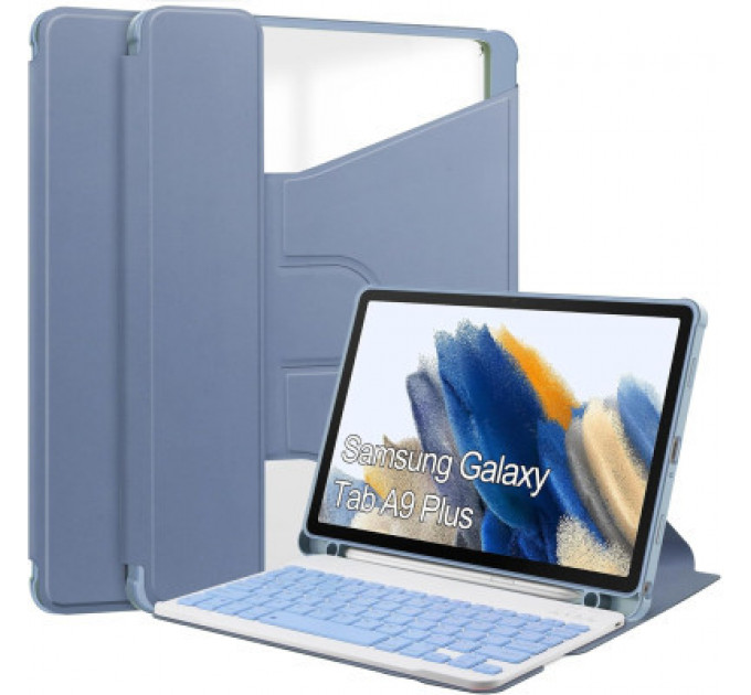 Чохол до планшета BeCover Keyboard 360° Rotatable Samsung Tab A9 Plus SM-X210/SM-X215/SM-X216 11.0" Purple (710334)