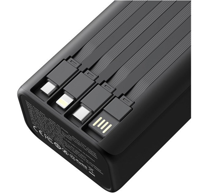 XO Універсальна мобільна батарея XO PR285 30000mAh Black