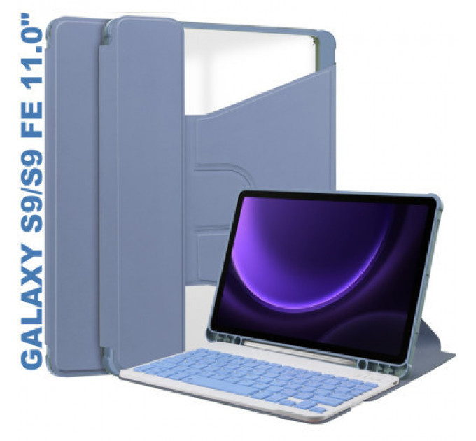 Чохол до планшета BeCover Keyboard 360° Rotatable Samsung Tab S9 (SM-X710/SM-X716)/S9 FE (SM-X510/SM-X516B) 11.0" Purple (710431)