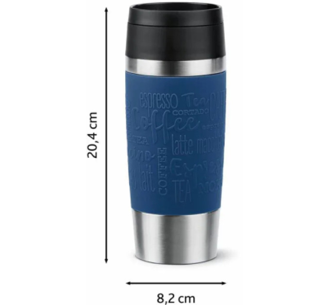 Tefal Термокружка Tefal Travel Mug Classic, 360мл, нержавіюча сталь, синій (N2020310)