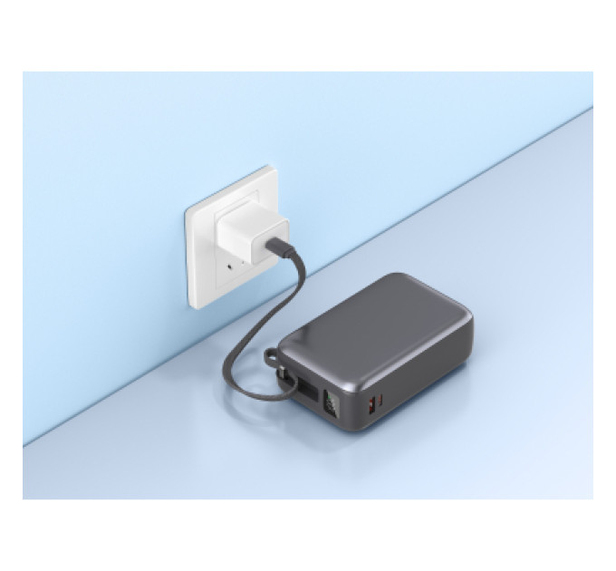 Батарея універсальна Vinga 30000 mAh 65W Display Cable (VPBB3065C)