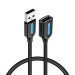 Vention Дата кабель USB 2.0 AM/AF 2.0m black Vention (CBIBH)