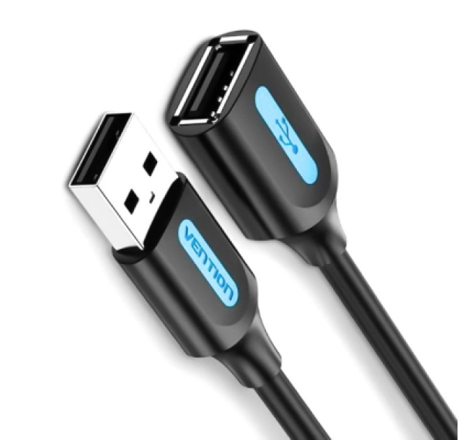 Vention Дата кабель USB 2.0 AM/AF 2.0m black Vention (CBIBH)