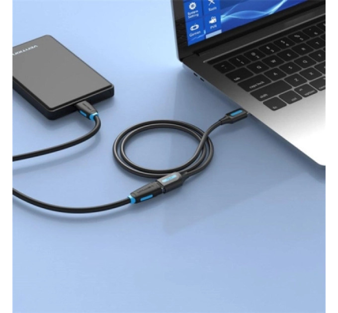 Vention Дата кабель USB 2.0 AM/AF 2.0m black Vention (CBIBH)