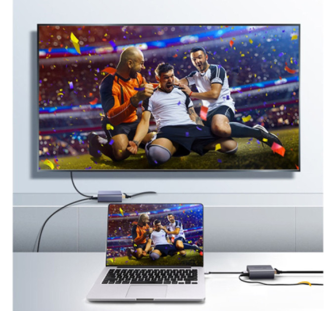 Ugreen Адаптер HDMI extender 50m Ethernet Gray Ugreen (90811EU)