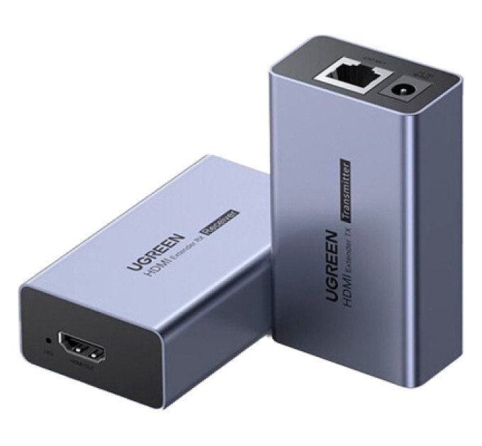 Ugreen Адаптер HDMI extender 50m Ethernet Gray Ugreen (90811EU)